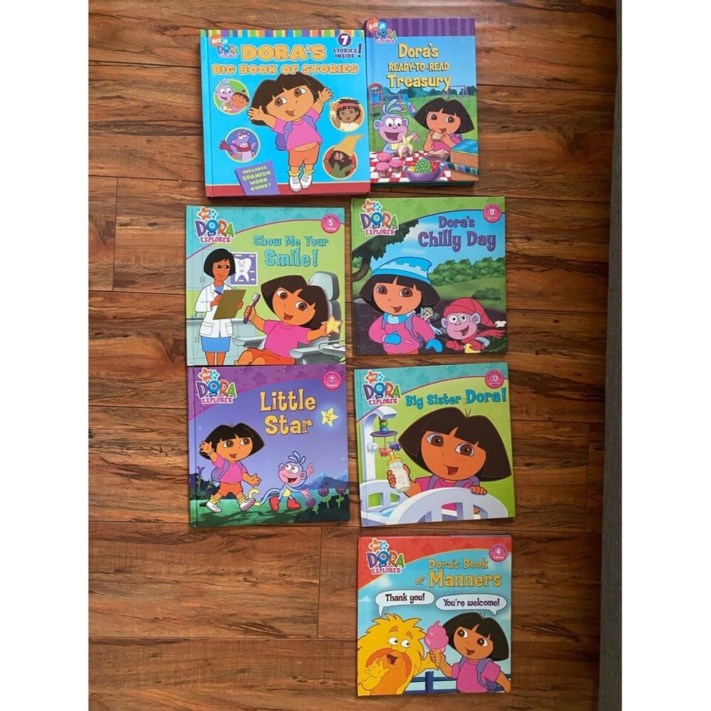 Dora The Explorer Kids Board Picture Books Lot Set Early Learning Reader Stories